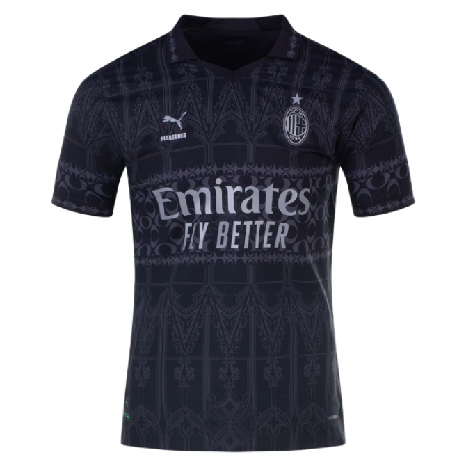 AC Milan x Pleasures Player Version Football Shirt 2024
